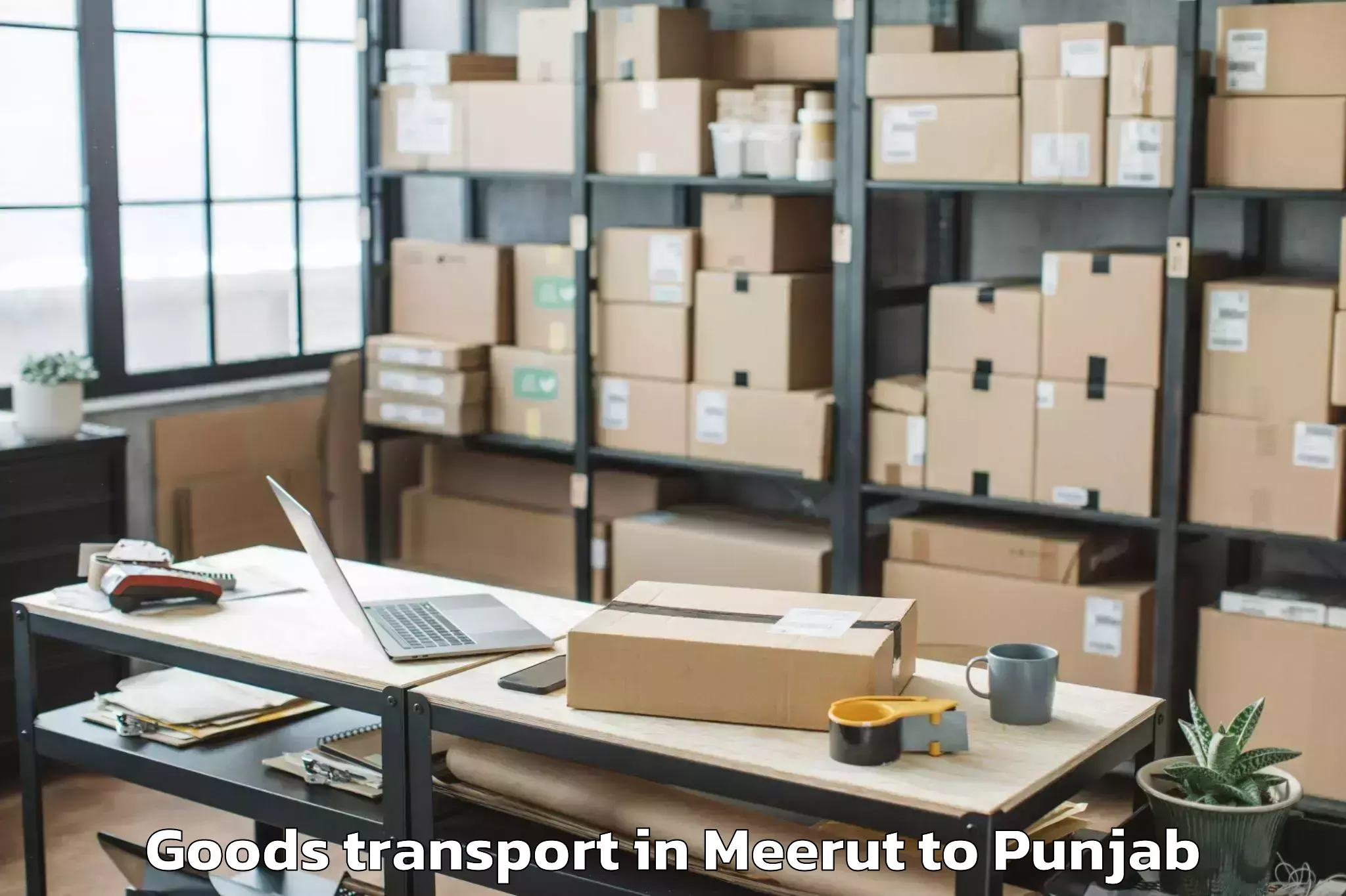 Reliable Meerut to Dirba Goods Transport